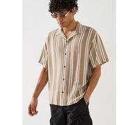 Jack & Jones Jeff Stripe Resort Shirt - Crockery, Crockery, Size M, Men Crockery