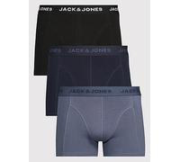 Jack & Jones Jeremiah Trunks 3 Pack, Navy Blazer, Size S, Men Navy Blazer