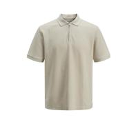 JACK & JONES Jjeaustin Zip Polo Ss Noos-Moonbeam - Classic-Large