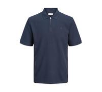 JACK & JONES Jjeaustin Zip Polo SS Noos Pls - Plus Size, Blazer Navy, 4XL