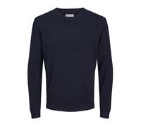 JACK & JONES Jjebasic Knit V-Neck Noos Pullover - Blue - XX-Large
