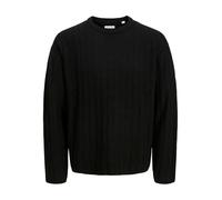 JACK & JONES Jjebradley Carter Knit Crew Neck Sn, Black, L