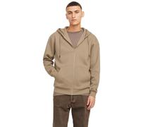 JACK & JONES JJEBRADLEY Regular Fit Hooded Jacket Hoodie with Zip Plain Zip Pullover Sweater, coriander, XXL