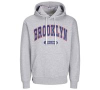 JACK&JONES JJEBRADLEY Varsity Sweat Hood Style, Light Grey Mix, XL