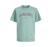 JACK & JONES Jjecaleb Varsity Tee SS O-Neck Noos Pls - Plus Size, Mineral Blue, 5XL
