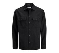 JACK & JONES Jjecharge Ls Noos Overshirt Black