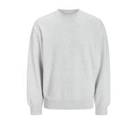 JACK & JONES Men's Jjecharge Sweat Crew Neck Noos Sweatshirt, White Melange, XL