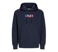 JACK&JONES JJECORP Graphic Sweat Hood Noos, Sky Captain/Detail:01, L