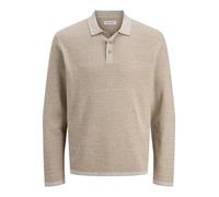 JACK & JONES Jjegeorge Knit Polo LS Sn, Coriander, XL