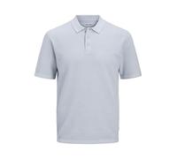 JACK&JONES JJEGEORGE Knit Polo SS SN, Chambray Blue/Detail:w. Cloud Dancer, L