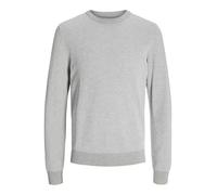 JACK & JONES Jjeglobe Knit Crew Neck Noos Knitted Sweater for Men, Light Grey, S