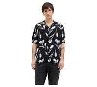 Jack & Jones Jeff Charge Resort Short Sleeve Shirt Black L Men
