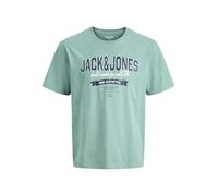JACK & JONES Jjelogo Tee SS O-Neck 2 col Ss26 SN Pls, Mineral Blue, 5XL Men, Mineral Blue, 5XL