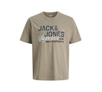 JACK & JONES Jjelogo Tee SS O-Neck 2 Col Ss26 Sn Pls - Plus Size, Vetiver, 6XL