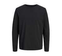 JACK & JONES Jjeorganic Basic Tee LS O-Neck Noos, Black, L
