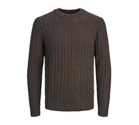JACK & JONES Men's Jjeross Knit Crew Neck Sn Jumper, Mulch, M