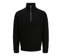 JACK & JONES Jjesoho Ollie Knit Half Zip Ln, Black, M