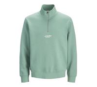 JACK & JONES Jjesoho Sweat Quarter Zip Hn Noos, Mineral Blue, M