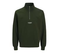 Jack & Jones Soho Quarter Full Zip Sweatshirt Green M Men