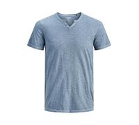 JACK & JONES Jjesplit Neck Tee SS Noos, Blue Mirage, XL