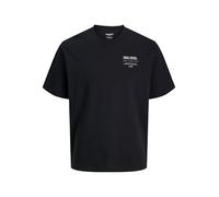 JACK & JONES Jjeurban Edge Studio Tee Ss Sn Pls - Plus Size, Black, 5XL