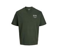 JACK & JONES Jjeurban Edge Studio Tee Ss Sn Pls - Plus Size, Green (Duffel Bag), 5XL