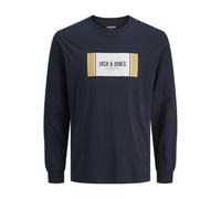 JACK & JONES Jjhayato Tee LS Crew Neck BTS, Sky Captain, L