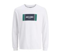 JACK & JONES Jjhayato Tee LS Crew Neck BTS, White, S