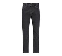 JACK & JONES Men's JJIEDDIE Jjoriginal SQ 737 Jeans, Black Denim, 33 W/30 L