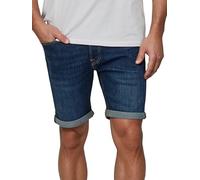 JACK & JONES JJIRICK Men's Stretch Short Regular Fit Bermuda Shorts Summer Denim Plain Black Blue S M L XL XXL, Blue Denim (Am 142), L