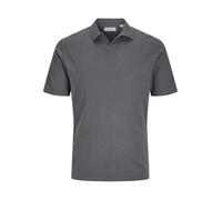 JACK & JONES JJKANE Knit Split Neck Polo Shirt, Castlerock, M