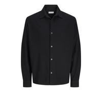 JACK & JONES Jjleo Jacquard Shirt Ls, Black, S