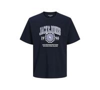 JACK & JONES Jjmako Tee SS Crew Neck, Sky Captain, XS