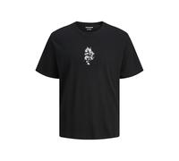 JACK & JONES Jjmiko Tee SS Crew Neck, Black, L