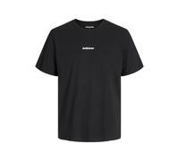 JACK & JONES Jjmine Tee SS Crew Neck, Black, M