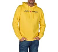 JACK & JONES JJMORTY Men's Hoodie with Print Regular Fit Hoodie Pullover Sweatshirt Green Yellow Grey Red S M L XL XXL 3XL, 3XL