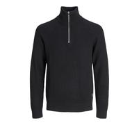 JACK & JONES Jjpannel Knit Half Zip Aw25 Pls - Plus Size, Black, 5XL
