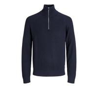JACK & JONES Jjpannel Knit Half Zip Aw25 Pls - Plus Size, Sky Captain, 5XL