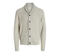 JACK & JONES Jjpaul Knit Shawl Cardigan, White Melange, M