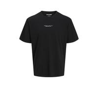 JACK & JONES Jjrikkie Tee SS Crew Neck, Black, M