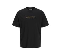 JACK & JONES Jjrody Tee SS Crew Neck, Black, M