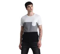 JACK & JONES Men's Jjshane Tee SS Crew Neck T-Shirt, Black, S