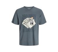 JACK & JONES Jjsully Tee SS Crew Neck, Stormy Weather, S