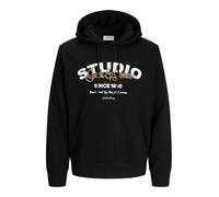 JACK & JONES Jjyuki Sweat Hood Bf, black, XS
