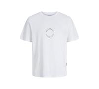 JACK & JONES Jorbillyburg Minimal Tee SS Crew Neck, Bright White, XL