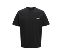 Jack & Jones Jorboston Front Back Tee SS Crew Neck, Black, M