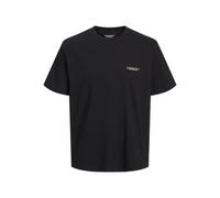 JACK & JONES Jorboston Photo Tee SS Crew Neck, Black, S