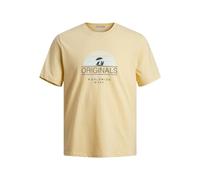 JACK & JONES Jorcasey Tee SS Crew Neck, Italian Straw, M