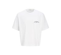 JACK & JONES Jorcorfu Emb Tee SS Crew Neck, Bright White, XL