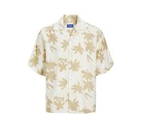 JACK & JONES JOREASTER Marshall AOP Shirt SS, Buttercream, XL